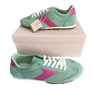 NWT Mila Paoli Suede Leather Sneakers 7.5 Resort Wear Quiet Lux Streetwear Chic